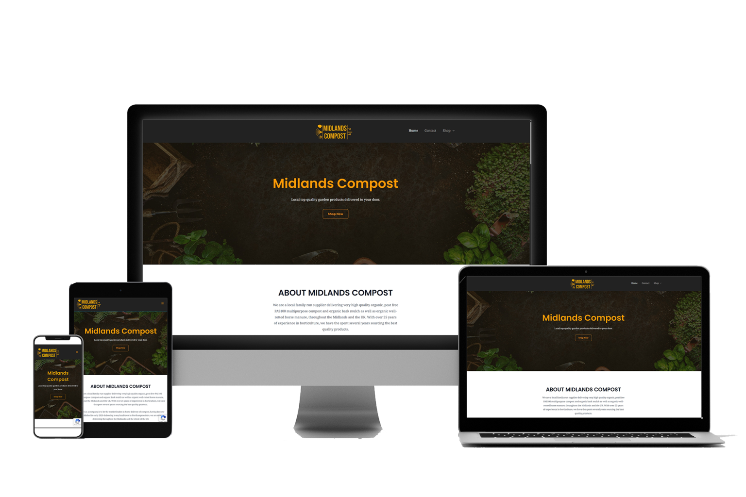 Midlands Compost Web Design by Perko Designs