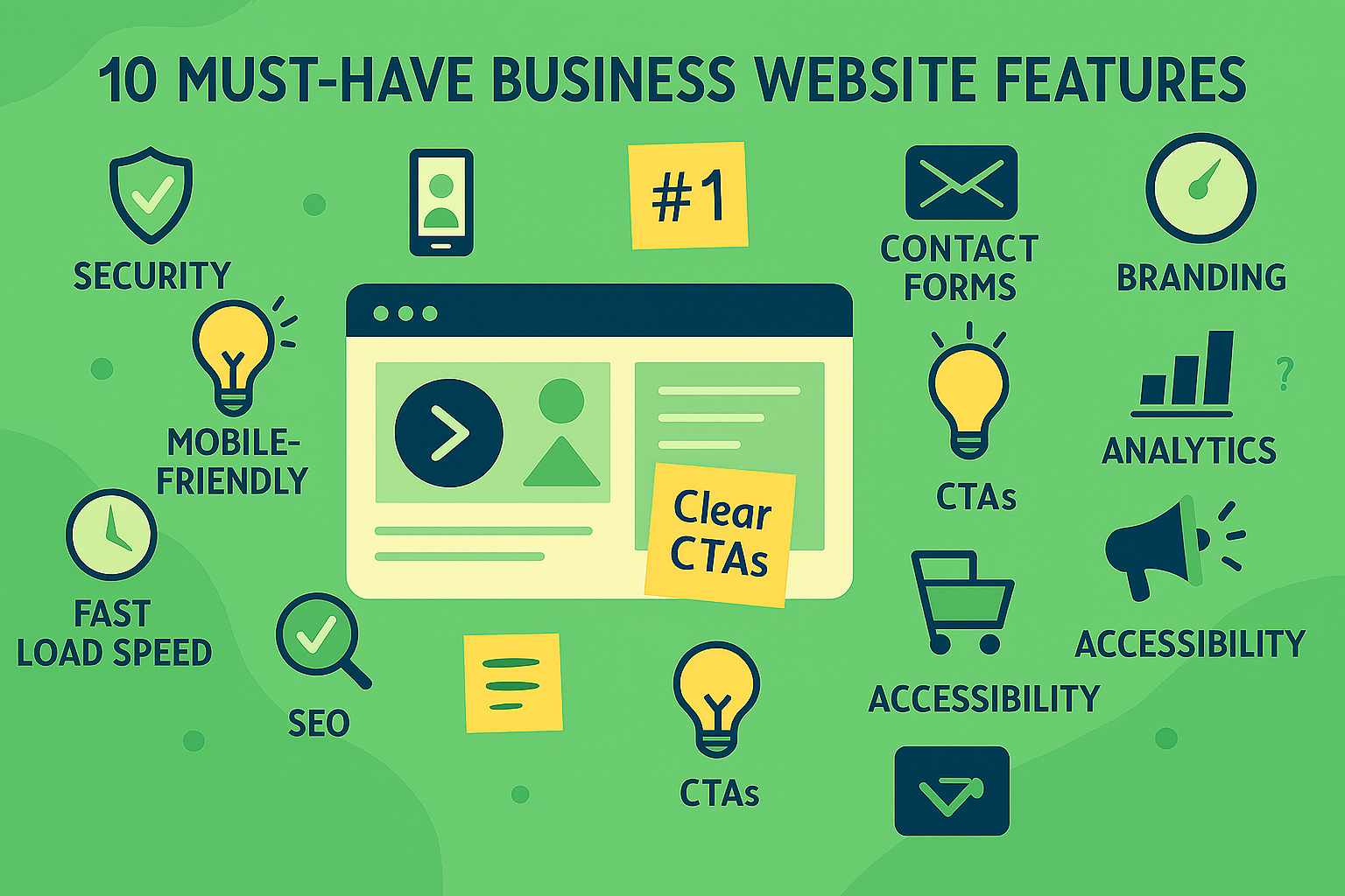 business website features