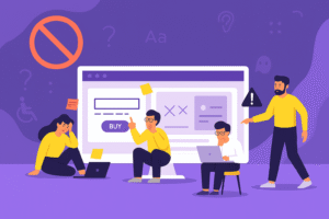 website mistakes illustration