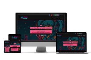 OtakuFreq website design by Perko Designs in Rushden